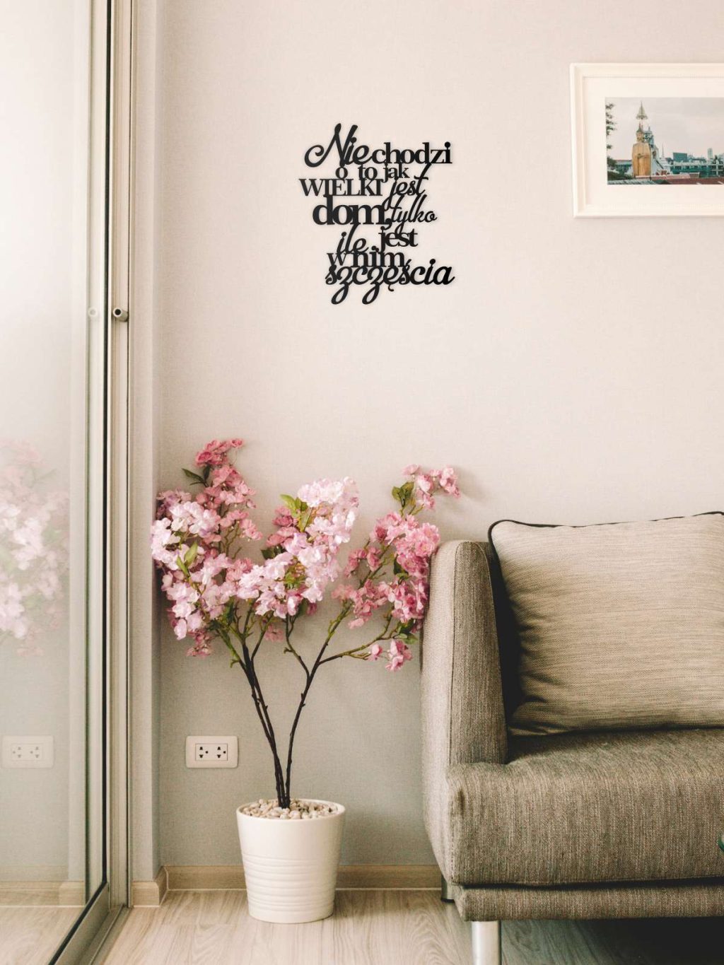 Dekoracja metalowa napis Sentencja na ścianę KNS020 40 cm - obrazek 2