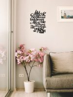 Dekoracja metalowa napis na ścianę Sentencja KNS021 50 cm - obrazek 4