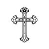 Krzyż metalowy KNS026 15 cm