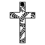 Krzyż metalowy KNS029 15 cm