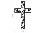 Krzyż metalowy KNS029 50 cm - obrazek 3