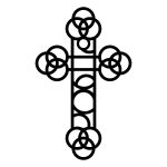 Krzyż metalowy KNS031 15 cm