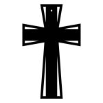 Krzyż metalowy KNS032 50 cm