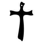 Krzyż metalowy KNS033 15 cm