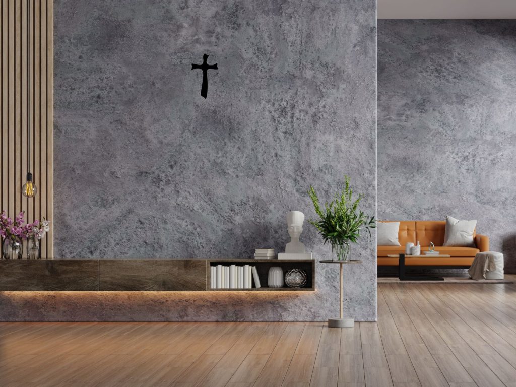 Krzyż metalowy KNS033 50 cm - obrazek 3