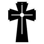 Krzyż metalowy KNS034 30 cm