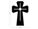 Krzyż metalowy KNS034 50 cm - obrazek 2