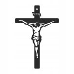 Krzyż metalowy na ścianę KNS002 20 cm