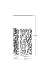 Kwietnik metalowy AŻUROWY A01 30x30x80 - obrazek 3