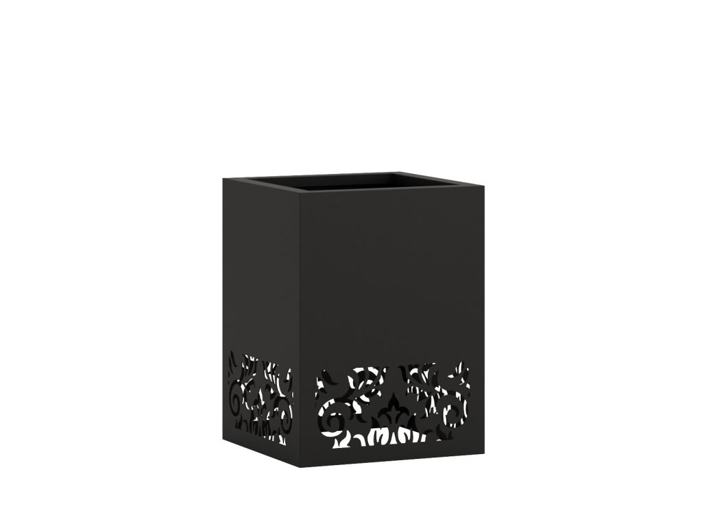 Kwietnik metalowy AŻUROWY A02 30x30x40 - obrazek 2