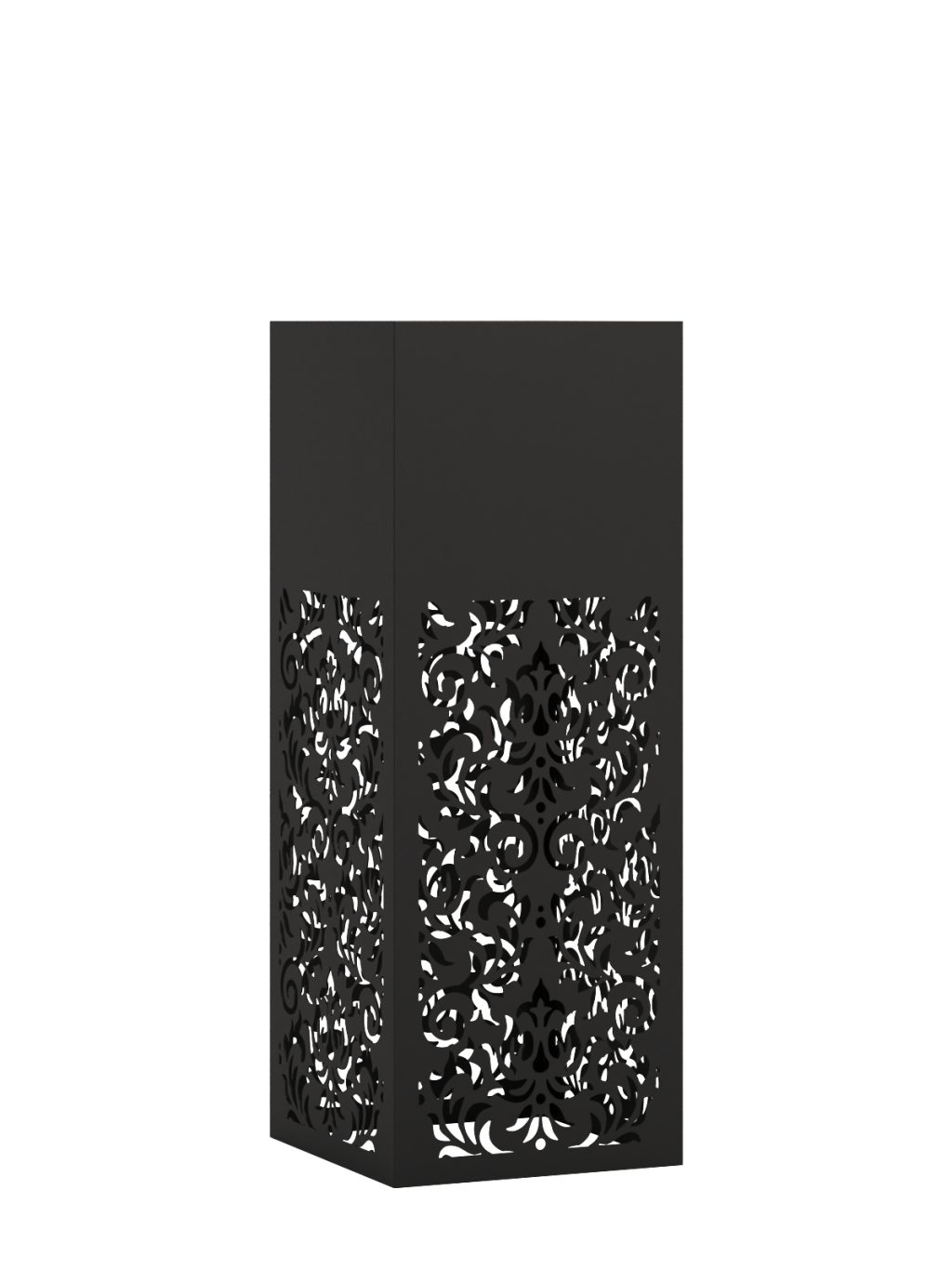 Kwietnik metalowy AŻUROWY A02 30x30x80 - obrazek 2