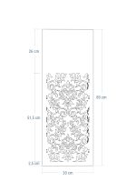 Kwietnik metalowy AŻUROWY A02 30x30x80 - obrazek 4