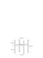 Kwietnik metalowy loft X BIG  S - obrazek 4