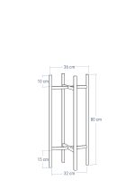Kwietnik metalowy loft X BIG  L - obrazek 5
