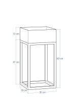 Kwietnik metalowy Loft industrialny  m - obrazek 3