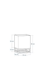 Kwietnik z GŁĘBOKĄ DONICĄ wym. 30x30x40cm - obrazek 5