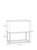 Kwietnik z GŁĘBOKĄ DONICĄ wym. 30x60x60 - obrazek 3