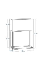 Kwietnik z GŁĘBOKĄ DONICĄ wym. 30x60x80 - obrazek 3