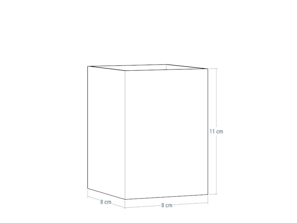 Osłonka na doniczkę metalowa - kwietnik MINI  M - obrazek 4