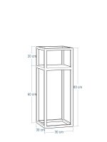 Kwietnik metalowy Loft industrialny półka  l - obrazek 3