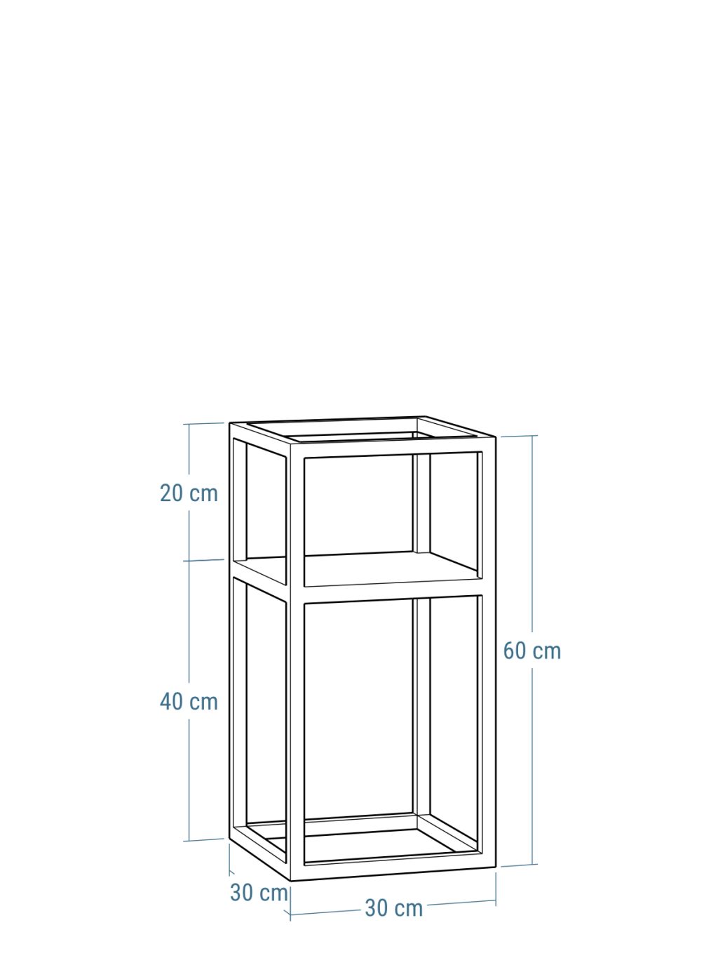Kwietnik metalowy Loft industrialny półka  m - obrazek 3