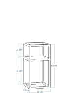 Kwietnik metalowy Loft industrialny półka  m - obrazek 3