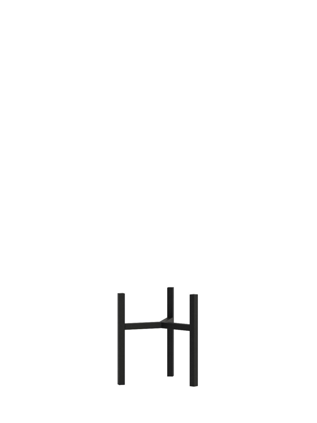 Kwietnik metalowy loft Tripod  S - obrazek 3