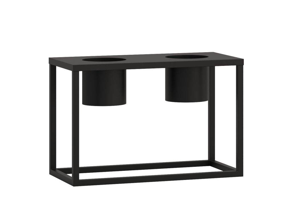 Kwietnik metalowy TUBE loft  S 30x60x40cm - obrazek 2