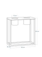 Kwietnik metalowy TUBE loft  M 30x60x60cm - obrazek 3