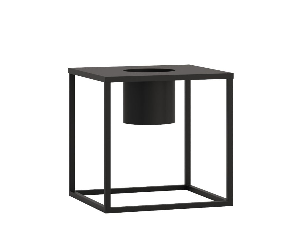 Kwietnik metalowy TUBE BIG loft  50x50x50cm - obrazek 2