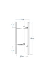 Kwietnik metalowy loft Tripod  M - obrazek 6