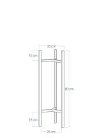 Kwietnik metalowy loft Tripod  L - obrazek 4