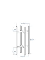 Kwietnik metalowy loft X  M - obrazek 4