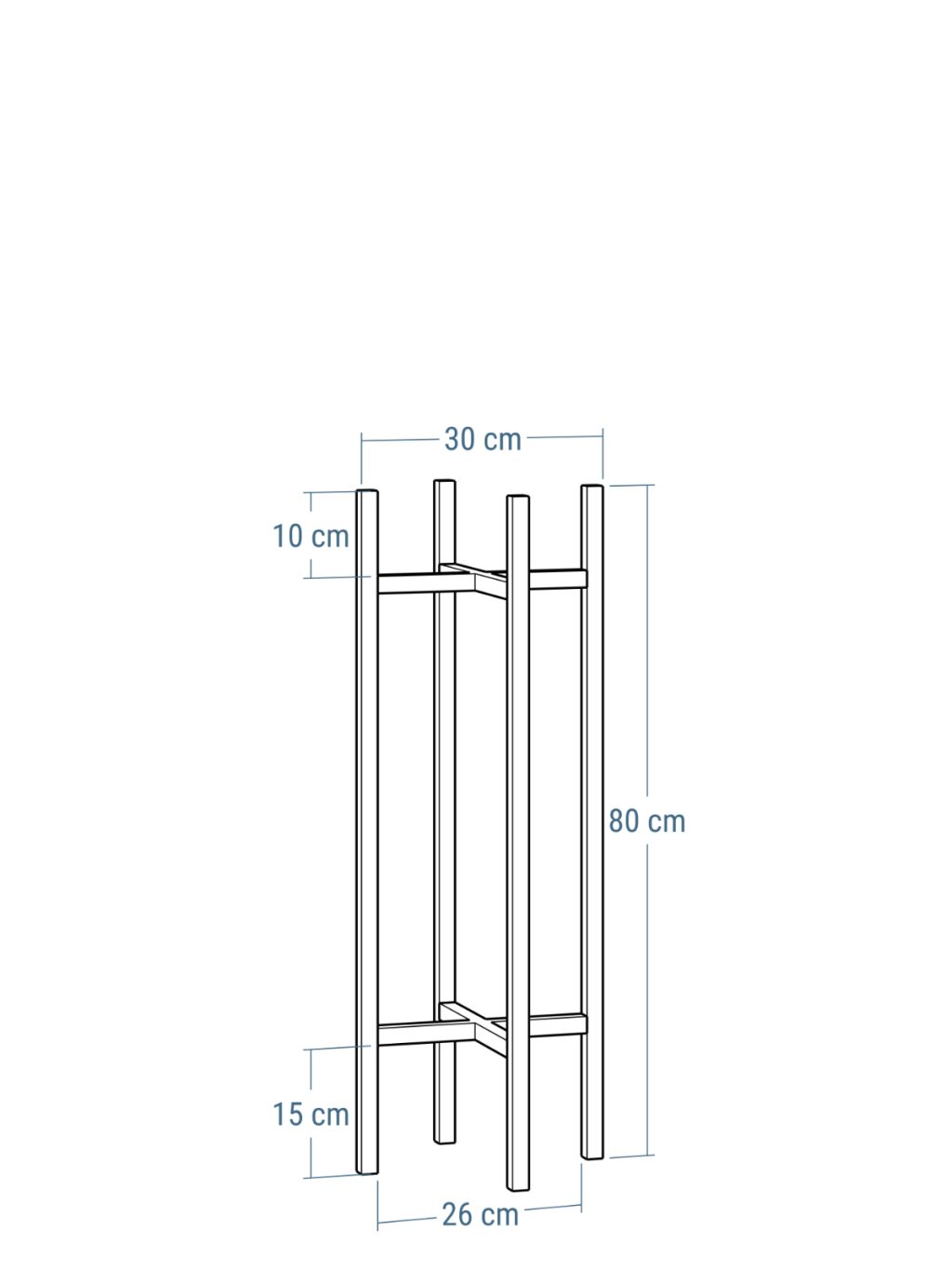 Kwietnik metalowy loft X  L - obrazek 4