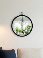Lustro metalowe skandynawskie Harstad 38 cm