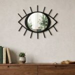 Lustro ścienne metalowe Oko 40 cm