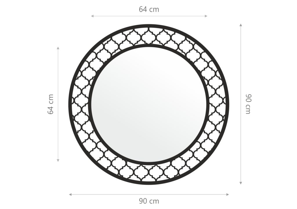 Lustro metalowe Maroko L25 90 cm - obrazek 2