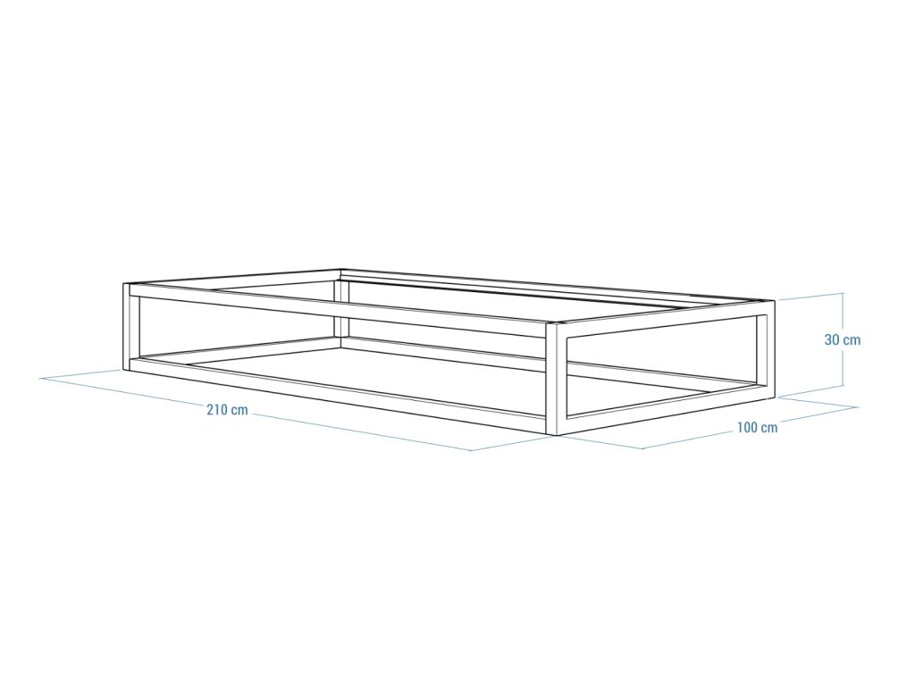 Łóżko metalowe Kubo 90x200 cm - obrazek 4