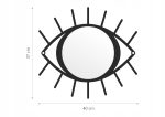 Lustro ścienne metalowe Oko 40 cm - obrazek 2