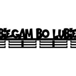 Wieszak na medale Biegam bo lubię 80 cm