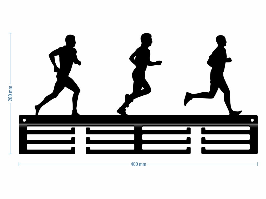 Wieszak na medale Bieg 40 cm - obrazek 3
