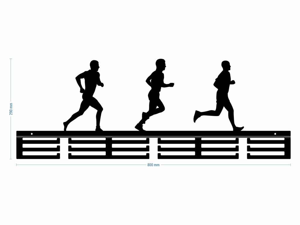 Wieszak na medale Bieg 80 cm - obrazek 3