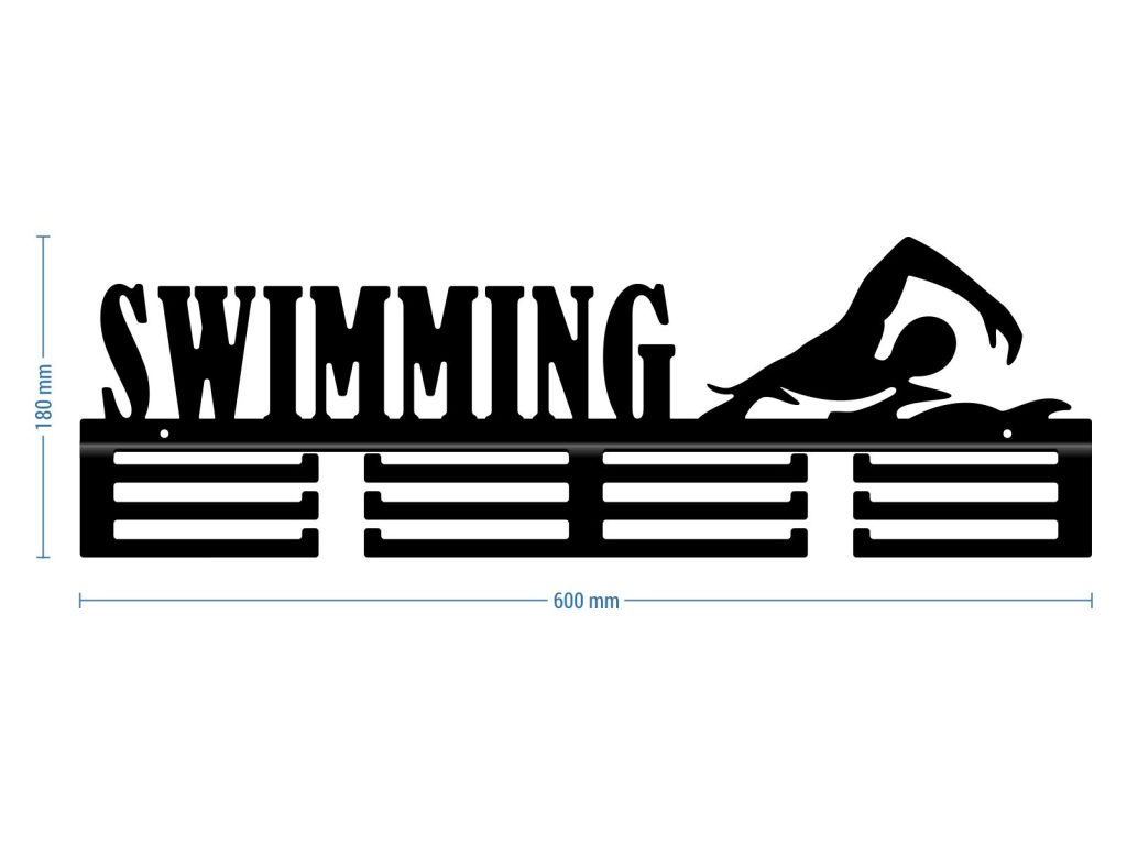 Wieszak na medale Swimming pływanie 60 cm - obrazek 2