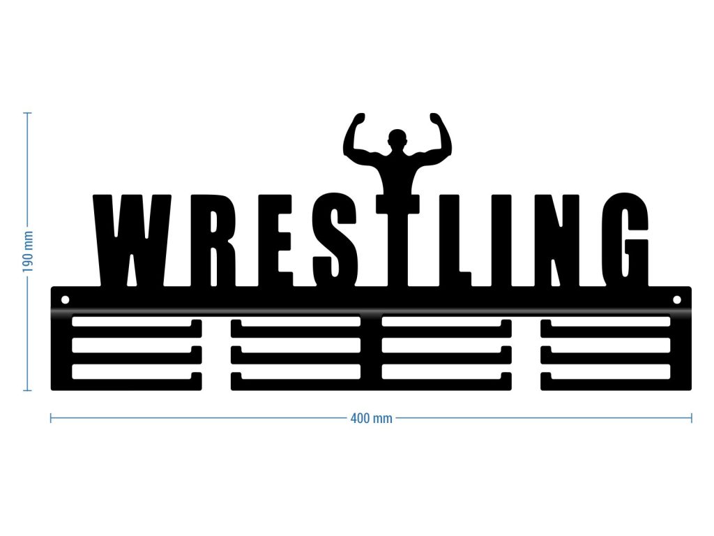 Wieszak na medale Wrestling 40 cm - obrazek 2