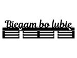 Wieszak na medale Biegam bo lubię 60 cm