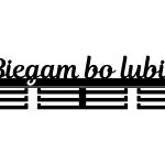Wieszak na medale Biegam bo lubię 60 cm