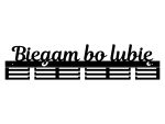 Wieszak na medale Biegam bo lubię 80 cm