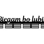 Wieszak na medale Biegam bo lubię 80 cm