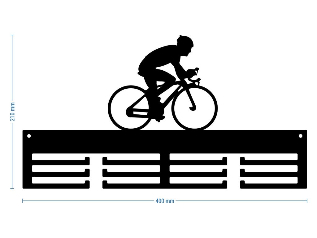 Wieszak na medale Kolarstwo 40 cm - obrazek 2