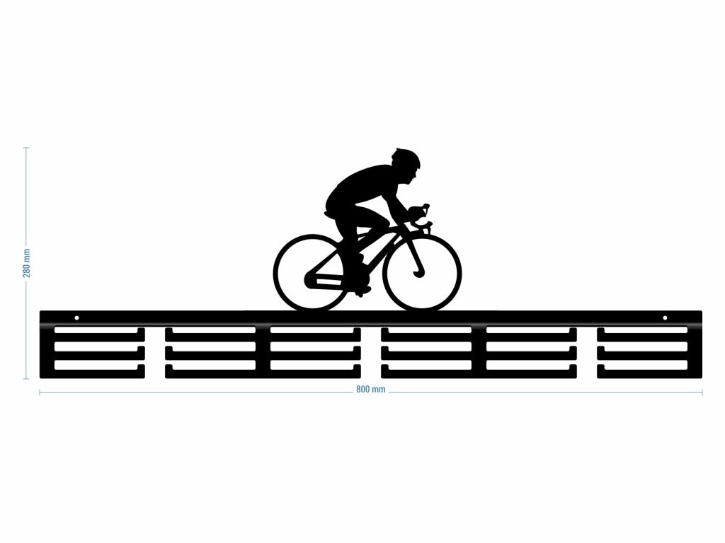 Wieszak na medale Kolarstwo 80 cm - obrazek 3